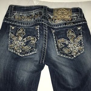 Girls MISS ME bootcut Jeans Sz 12 EUC